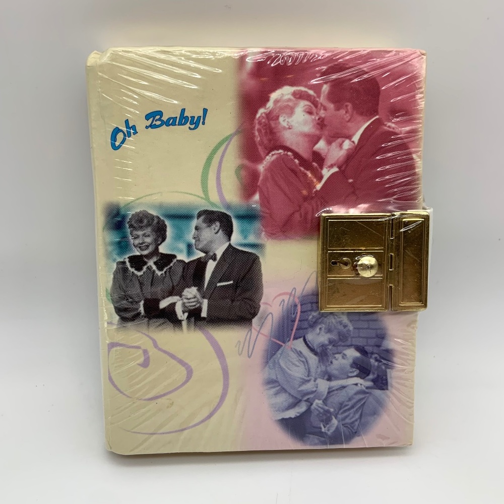 VTG I Love Lucy 50th Anniversary Oh Baby Lucy & Ricky Pregnancy Journal Notebook